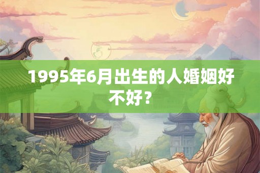 1995年6月出生的人婚姻好不好？