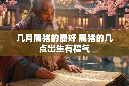 几月属猪的最好 属猪的几点出生有福气