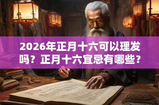 2026年正月十六可以理发吗？正月十六宜忌有哪些？