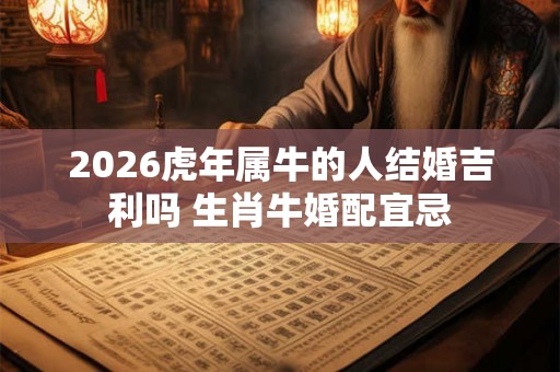 2026虎年属牛的人结婚吉利吗 生肖牛婚配宜忌