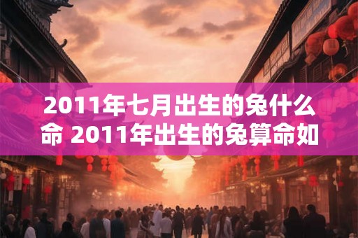 2011年七月出生的兔什么命 2011年出生的兔算命如何