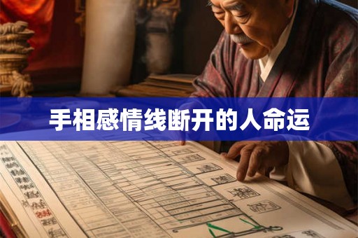 手相感情线断开的人命运