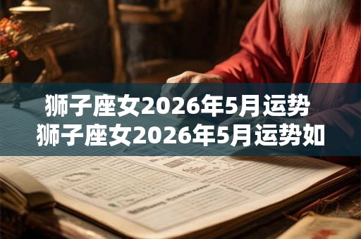 狮子座女2026年5月运势 狮子座女2026年5月运势如何