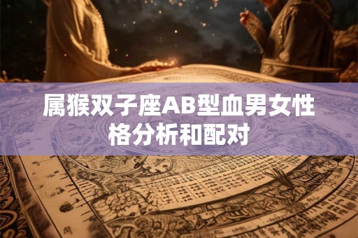 属猴双子座AB型血男女性格分析和配对