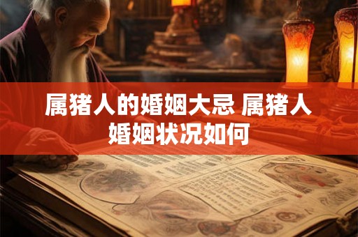 属猪人的婚姻大忌 属猪人婚姻状况如何