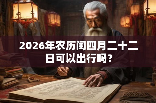 2026年农历闰四月二十二日可以出行吗? 2026年农历闰四月二十二日可以出行吗?