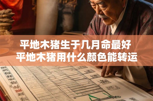 平地木猪生于几月命最好 平地木猪用什么颜色能转运