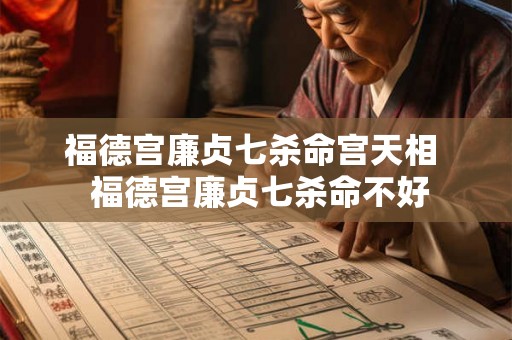 福德宫廉贞七杀命宫天相 福德宫廉贞七杀命不好 福德宫廉贞七杀命宫天相 福德宫廉贞七杀命不好