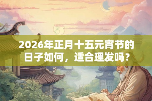 2026年正月十五元宵节的日子如何,适合理发吗? 2026年正月十五元宵节的日子如何,适合理发吗?