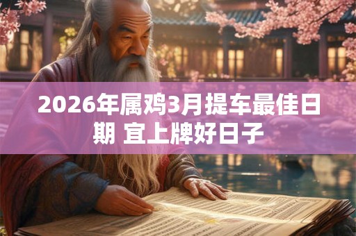 2026年属鸡3月提车最佳日期 宜上牌好日子 2026年属鸡3月提车最佳日期 宜上牌好日子