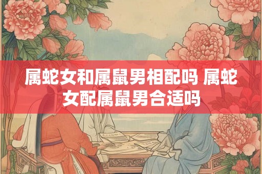 属蛇女和属鼠男相配吗 属蛇女配属鼠男合适吗
