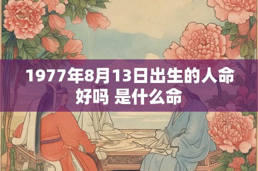 1977年8月13日出生的人命好吗 是什么命