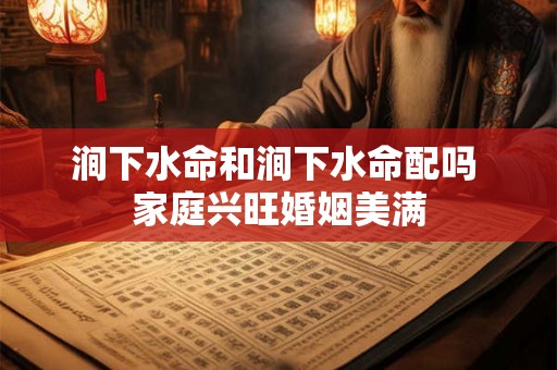 涧下水命和涧下水命配吗 家庭兴旺婚姻美满