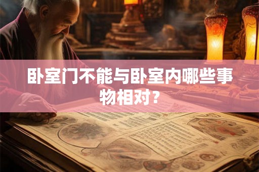 卧室门不能与卧室内哪些事物相对? 卧室门不能与卧室内哪些事物相对?