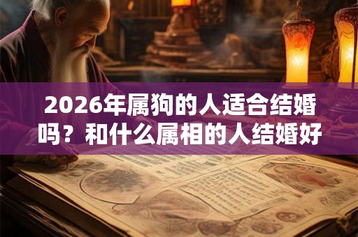 2026年属狗的人适合结婚吗?和什么属相的人结婚好? 2026年属狗的人适合结婚吗?和什么属相的人结婚好?