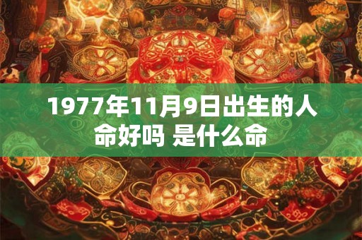 1977年11月9日出生的人命好吗 是什么命