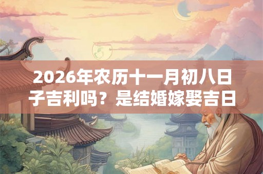 2026年农历十一月初八日子吉利吗？是结婚嫁娶吉日吗？