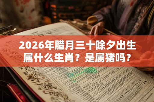 2026年腊月三十除夕出生属什么生肖？是属猪吗？