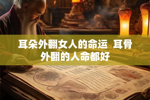 耳朵外翻女人的命运  耳骨外翻的人命都好