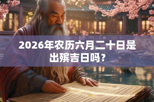 2026年农历六月二十日是出殡吉日吗？