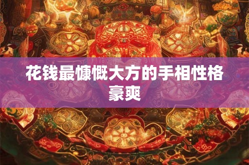 花钱最慷慨大方的手相性格豪爽