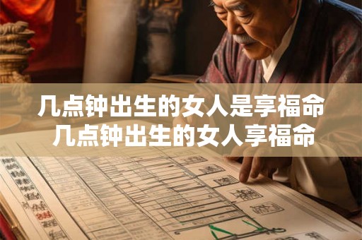 几点钟出生的女人是享福命 几点钟出生的女人享福命