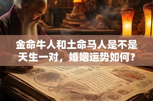 金命牛人和土命马人是不是天生一对,婚姻运势如何? 金命牛人和土命马人是不是天生一对,婚姻运势如何?