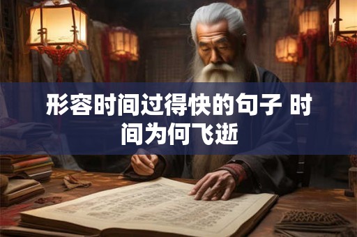形容时间过得快的句子 时间为何飞逝