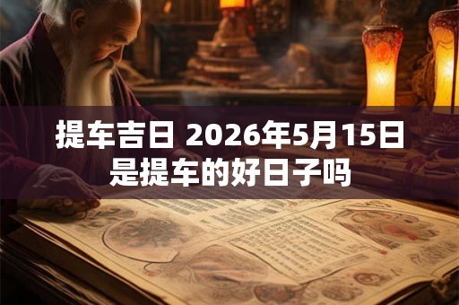 提车吉日 2026年5月15日是提车的好日子吗