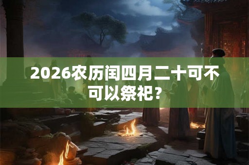2026农历闰四月二十可不可以祭祀？