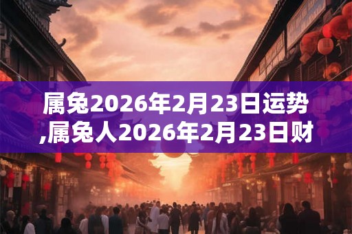属兔2026年2月23日运势,属兔人2026年2月23日财运,生肖兔2026年2月23日运势 属兔2026年2月23日运势,属兔人2026年2月23日财运,生肖兔2026年2月23日运势