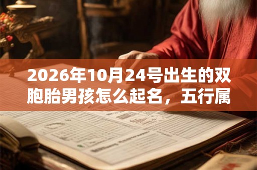2026年10月24号出生的双胞胎男孩怎么起名，五行属什么