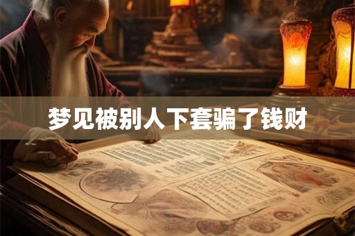 梦见被别人下套骗了钱财