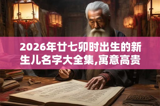 2026年廿七卯时出生的新生儿名字大全集,寓意高贵