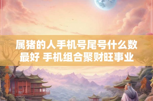 属猪的人手机号尾号什么数最好 手机组合聚财旺事业