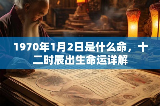 1970年1月2日是什么命，十二时辰出生命运详解