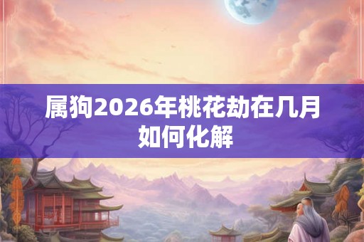 属狗2026年桃花劫在几月 如何化解