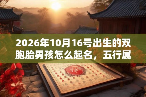 2026年10月16号出生的双胞胎男孩怎么起名,五行属什么 2026年10月16号出生的双胞胎男孩怎么起名,五行属什么