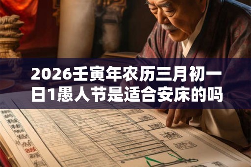 2026壬寅年农历三月初一日1愚人节是适合安床的吗？