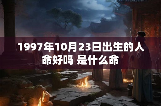 1997年10月23日出生的人命好吗 是什么命