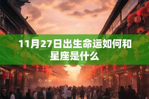 11月27日出生命运如何和星座是什么