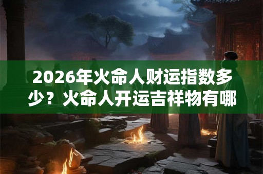 2026年火命人财运指数多少？火命人开运吉祥物有哪些？