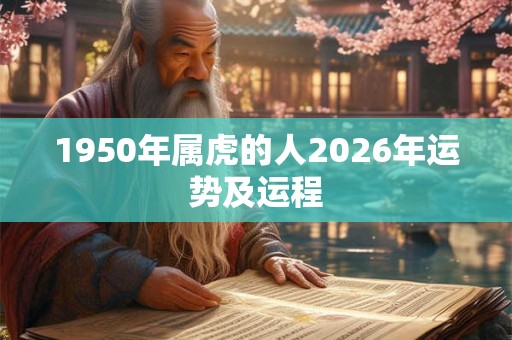 1950年属虎的人2026年运势及运程
