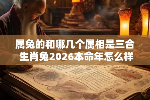 属兔的和哪几个属相是三合 生肖兔2026本命年怎么样