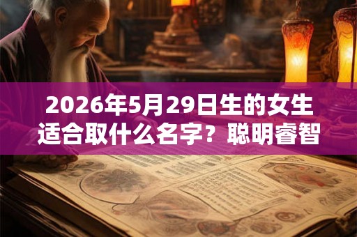 2026年5月29日生的女生适合取什么名字？聪明睿智涵养的名字精选