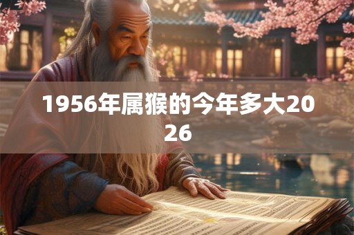 1956年属猴的今年多大2026