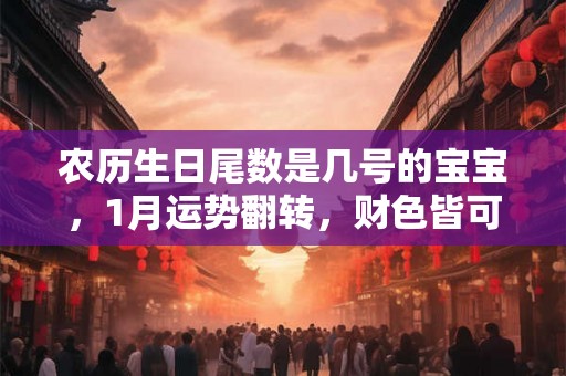 农历生日尾数是几号的宝宝，1月运势翻转，财色皆可得！