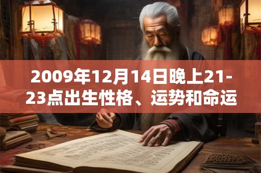 2009年12月14日晚上21-23点出生性格、运势和命运