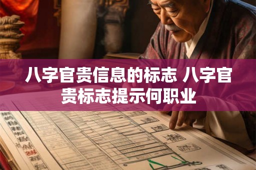 八字官贵信息的标志 八字官贵标志提示何职业 八字官贵信息的标志 八字官贵标志提示何职业