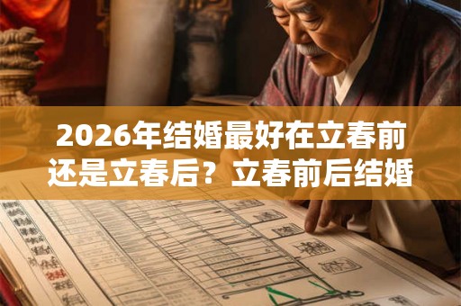 2026年结婚最好在立春前还是立春后？立春前后结婚吉日一览！